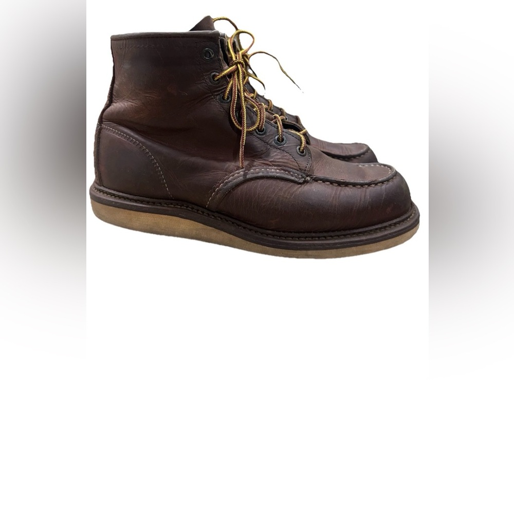 Red‎ wing 1907 classic moc toe size 9D Men's Brown Leather - Picture 2 of 7